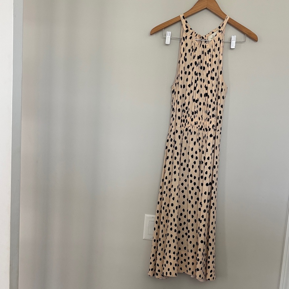 Kate Spade York Leopard Dot Halter Dress Sz 12 EUC